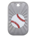 2" - Stainless Steel Dog Tags - "Baseball"